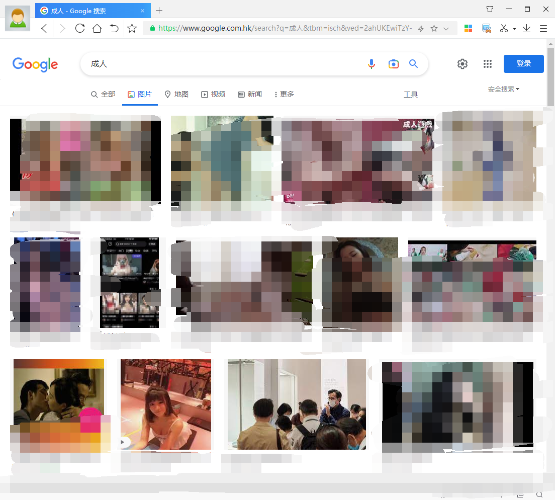 Google图片搜索提供成人内容