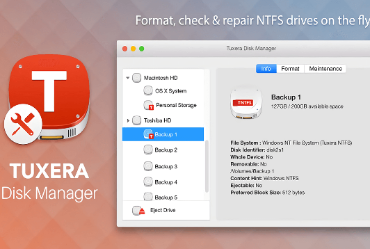 Tuxera NTFS for Mac NTFS